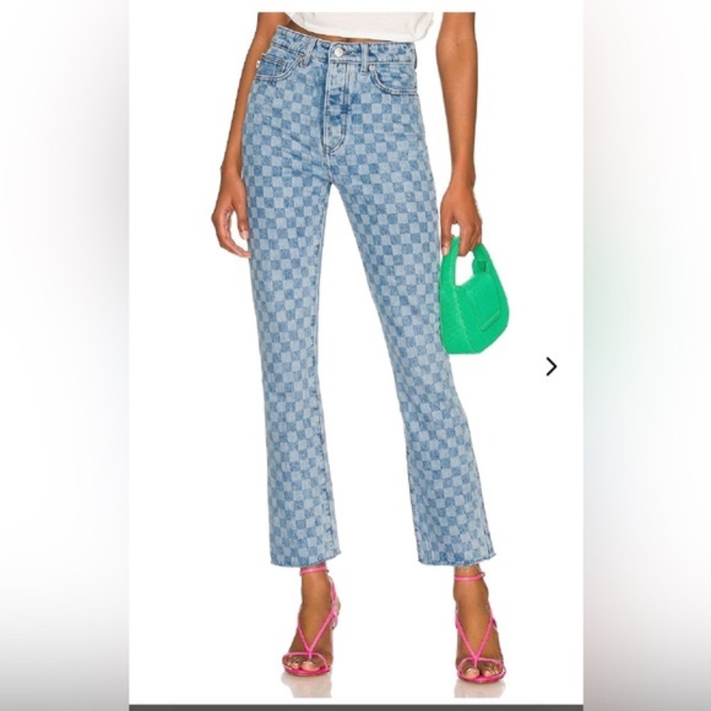 Lovers and Friends Checkered Jeans Size 27